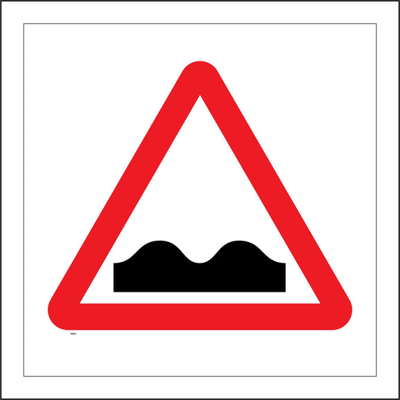 TR073 Uneven Road Sign with Humps