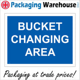 TR119 Bucket Changing Area Sign
