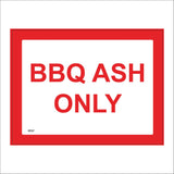 VE327 BBQ Ash Only Recycling Bin Rubbish Skip Recycle Picnic Park