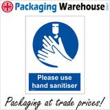 MA752 Please Use Hand Sanitiser Sign with Hands Dispenser