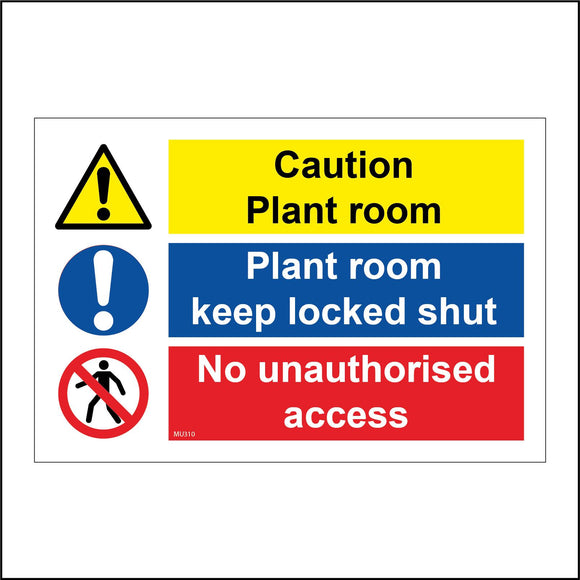 MU310 Plant Room Locked Shut No Unauthorised Access