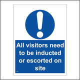MA824 All Visitors Inducted Or Escorted On Site