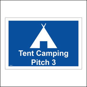 VE407 Tent Camping Pitch 3 Three Posh Camping Glamping Area