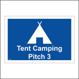 VE407 Tent Camping Pitch 3 Three Posh Camping Glamping Area
