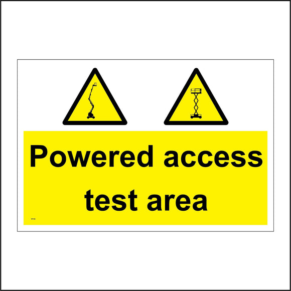 WT108 Powered Access Test Area Cherry Picker Scissor Lift