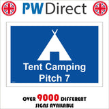 VE411 Tent Camping Pitch 7 Seven Holiday Break Vacation Campsite