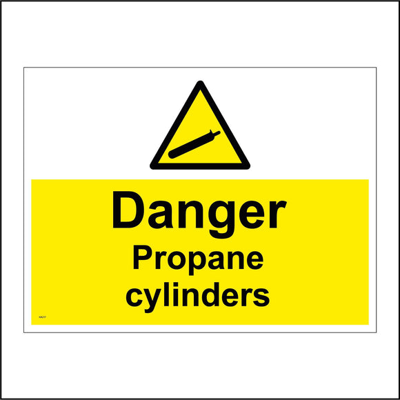HA217 Danger Propane Cylinders Gas Storage Petroleum LPG