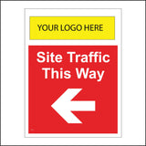 CS563 Site Traffic This Way Left Arrow Logo Name Company Vehicles