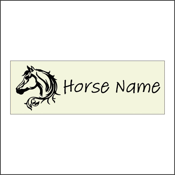 CM998 Horse Name Sign with Horse Head