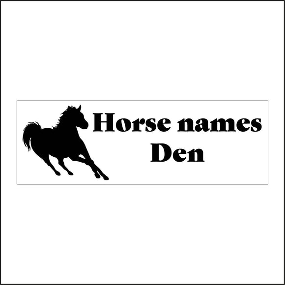 CM988 Horse  Den Sign with Horse