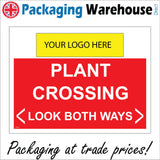 CS519 Plant Crossing Look Both Ways Arrows Logo Name Company