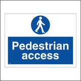 MA773 Pedestrian Access Sign with Circle Person