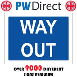 MA284 Way Out Sign