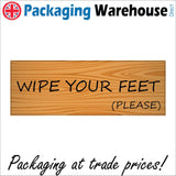 CM306 Wipe Your Feet Please Choice Personalise Words Gift Fun  Sign