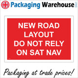 VE232 New Road Layout Ahead Do Not Use Sat Nav