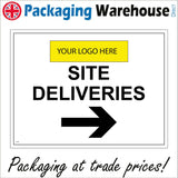 CS584 Site Deliveries Logo Right Arrow Direction Way Personalise