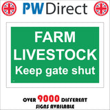 TR587 Farm Livestock Keep Gate Shut Closed Fastened Secure
