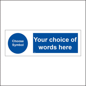 CMA01 Your Choice Of Wording Custom Personalised Create Print Design A Sign Text