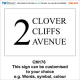 CBL001 Your Choice Custom Wording Personalised Design Own Words Sign