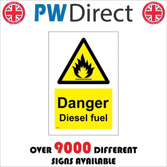 WT269 Danger Diesel Fuel Sign
