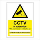 CT082 CCTV In Operation Premises Are Controlled Camera Building Property