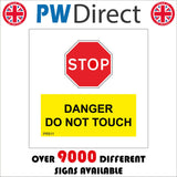 PR511 Stop Symbol Danger Do Not Touch
