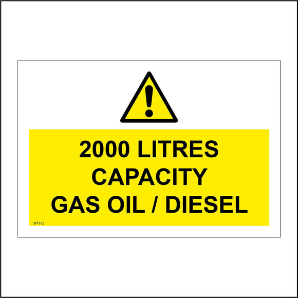 WT102 2000 Litres Capacity Gas Oil/Diesel