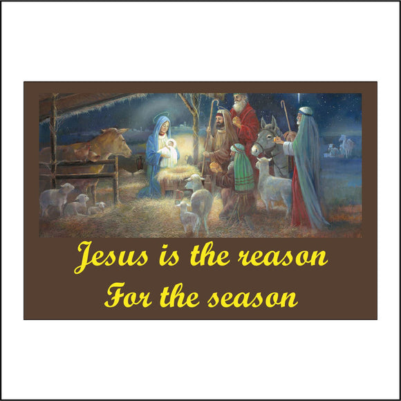 XM301 Jesus Is The Reason For The Season Nativity Stable