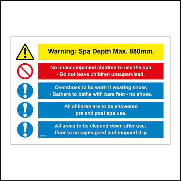 MU270 Spa Dos And Donts Warning Depth Rules