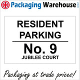 CM336 Resident Parking No 9 Building Name Choice Personalise