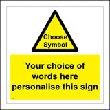 CC210J Create Your Own Unique Custom Printed  Label Picture Symbol Design Sign