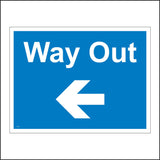 VE253 Way Out Left Arrow Direction  Route