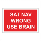VE231 Sat Nav Wrong Use Brain