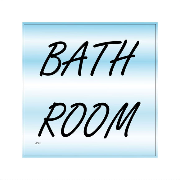 GE977 Bath Room Blue Shower Bathe Relax Soak