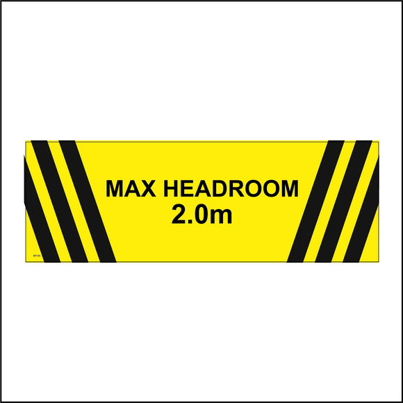 WT143 Max Headroom 2.0 Meters Height Bridge Maximum Restricted