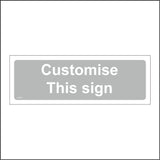 CM361 Customise This Sign Grey White Door Wall Poem Verse Name Words