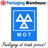 TR291 M O T  Sign with MOT Logo