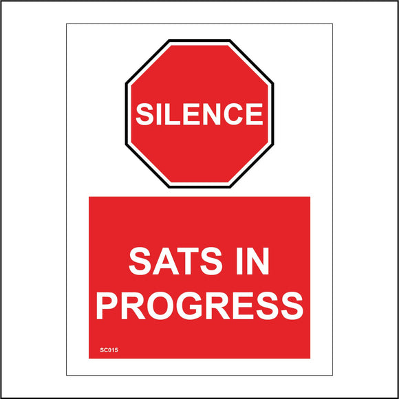 SC015 Silence Sats In Progress Education Test Students Study