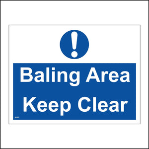 MA823 Bailing Area Keep Clear