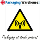 WS817 Non Ionising Sign with Triangle Waves