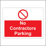 CS445 No Contractors Parking Site Construction Building Work