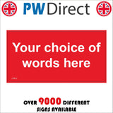 CPR12 Your Choice Of Words Sign Create Design Logo Company