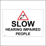 GG020 Slow Hearing Impared People Drivers Vehicles Deliveries