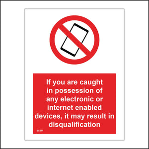 SC011 If You Are Caught In Possession Of Any Electronic Devices