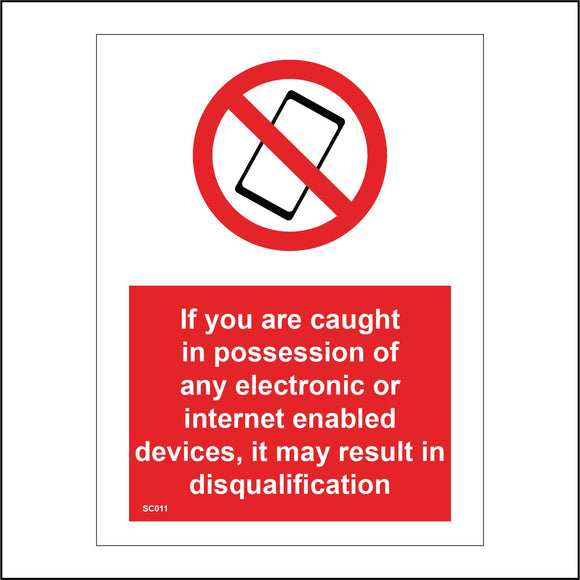 SC011 If You Are Caught In Possession Of Any Electronic Devices
