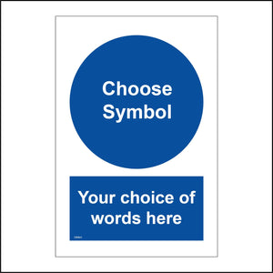 CMA03 Create Your Own Unique Custom Printed  Label Picture Symbol Design Sign