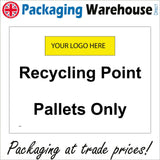 CS446 Recycling Point Pallets Only Waste Skip Logo Company Recycle