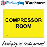 WS733 Compressor Room Sign with Square