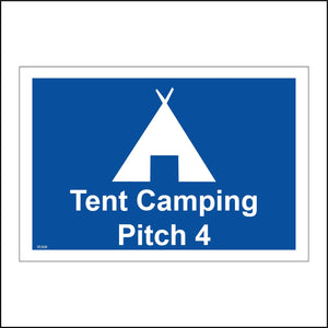 VE408 Tent Camping Pitch 4 Four Campsite Area Holiday Break