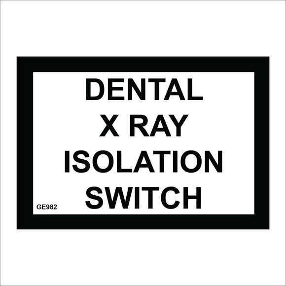 GE982 Dental X Ray Isolation Switch